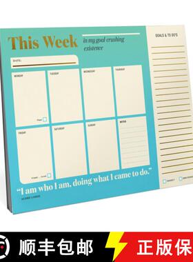 【3-4周达】This Week in My Goal Crushing Existence: Inner-Truth(r) Undated Weekly Desktop Planner [9781683495161]