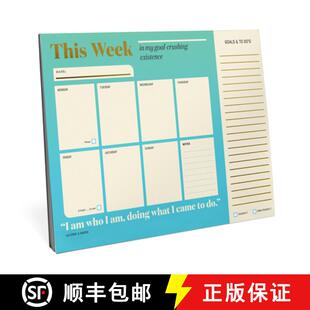【3-4周达】This Week in My Goal Crushing Existence: Inner-Truth(r) Undated Weekly Desktop Planner [9781683495161]