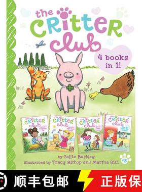 【3-4周达】The Critter Club 4 Books in 1! #3: Ellie and the Good-Luck Pig; Liz and the Sand Castle Co... [9781665913836]