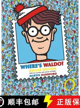 【3-4周达】Where's Waldo?: Deluxe Edition (A Hidden Object Search-and-Find Puzzle Book - a Perfect Gi... [9780763645250]