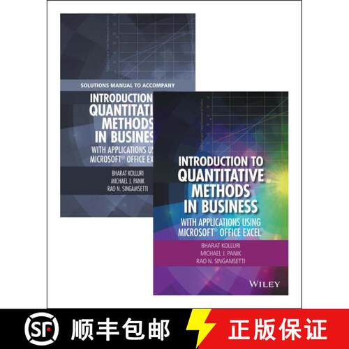 【3-4周达】精装 Introduction To Quantitative Methods In Business: With Applications Using Microsoft®... [9781119221074]