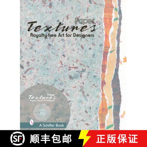 【3-4周达】Paper Textures: Royalty Free Art for Designers: Royalty Free Art for Designers [9780764321184]