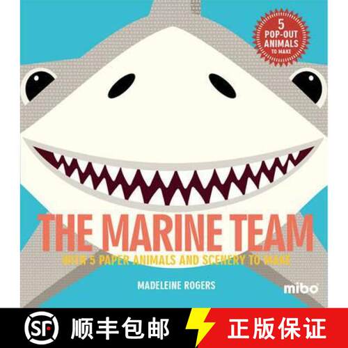 【3-4周达】精装 Mibo: The Marine Team: With 5 Paper Animals and Scenery to Make [9781908985422]