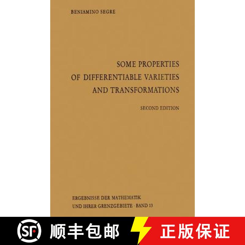 【3-4周达】Some Properties of Differentiable Varieties and Transformations : With Special Reference t... [9783642650086]