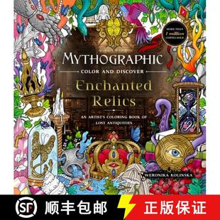 Relics Book Artist Color Discover 9781250389121 Lost Antiq... Mythographic and Enchanted Coloring 4周达