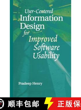 【3-4周达】User-Centered Information Design for Improved Software Usability [9780890069462]