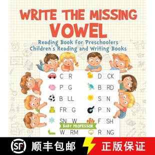 Vowel and Reading Missing Write Writing Book B... Preschoolers the Children 4周达 9781541925793 for