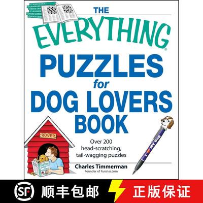 【3-4周达】The Everything Puzzles for Dog Lovers Book: Over 200 head-scratching, tail-wagging puzzles [9781598697155]