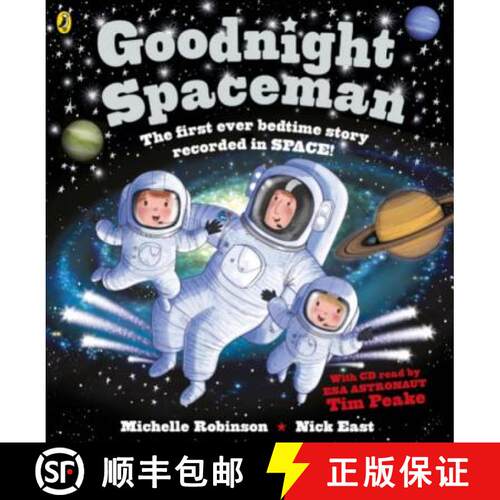 【3-4周达】Goodnight Spaceman : Book and CD [9780141376073]