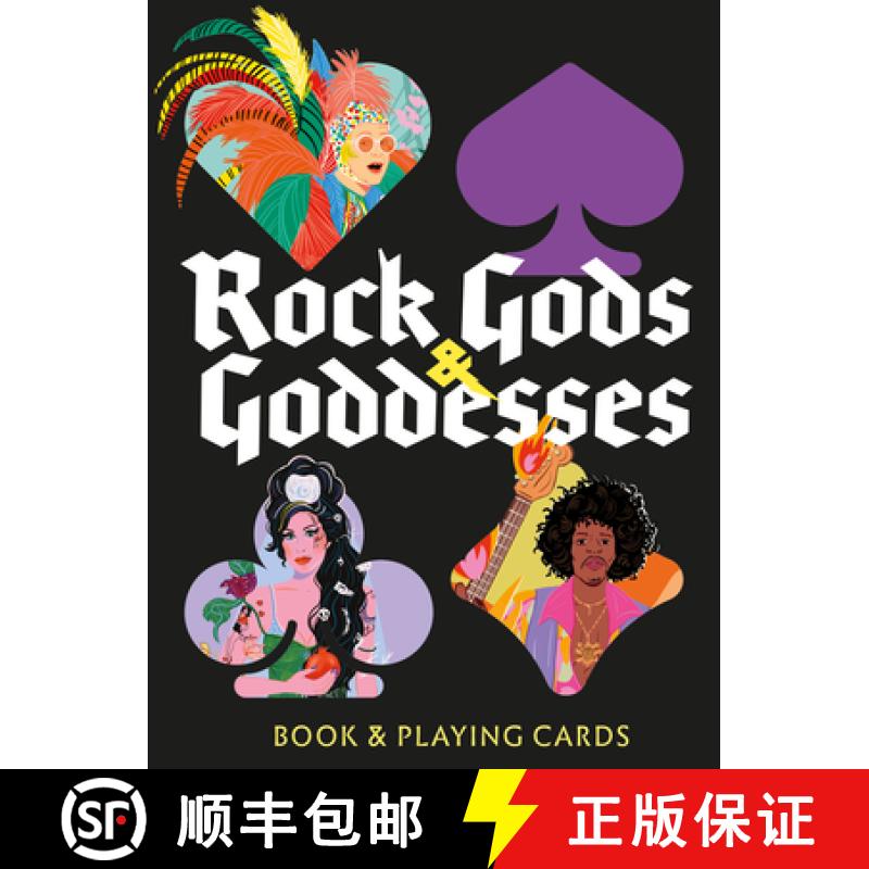 【3-4周达】Rock Gods and Goddesses: Book and Playing Cards [9780500421246]