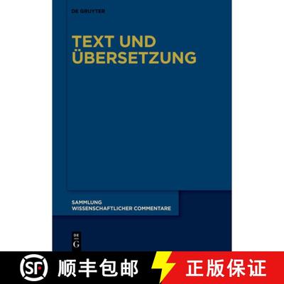 【3-4周达】Text Und UEbersetzung [9783110703320]