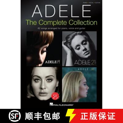 【3-4周达】Adele: The Complete Collection 62 Songs for Piano Voice and Guitar Sheet Music with Chords... [9781705160824]