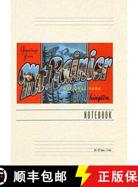 【3-4周达】Vintage Lined Notebook Greetings from Mt. Rainier [9798385453986]