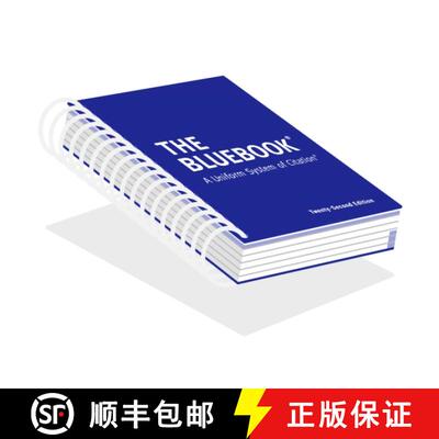 【3-4周达】The Bluebook: A Uniform System of Citation 22st Edition [9798218574574]