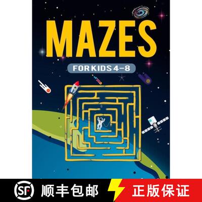 【3-4周达】Mazes for Kids 8-12: The Ultimate Brain Teaser Logic Puzzles Games Fun and Challenging Fun... [9781312456372]