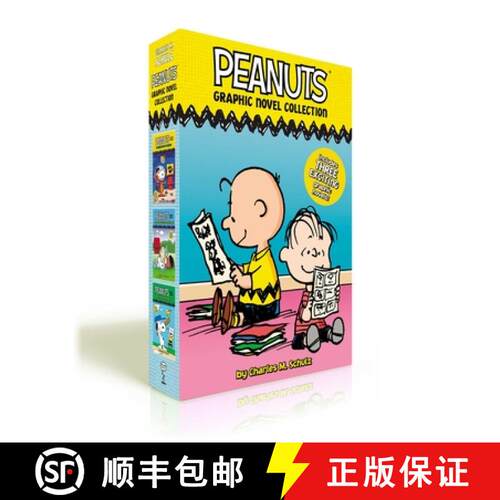 【3-4周达】Peanuts Graphic Novel Collection (Boxed Set): Snoopy Soars to Space; Adventures with Linus... [9781665940979]