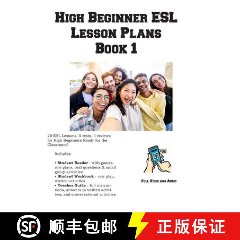 【3-4周达】High Beginner ESL Lesson Plans Book 1 [9781772454178]