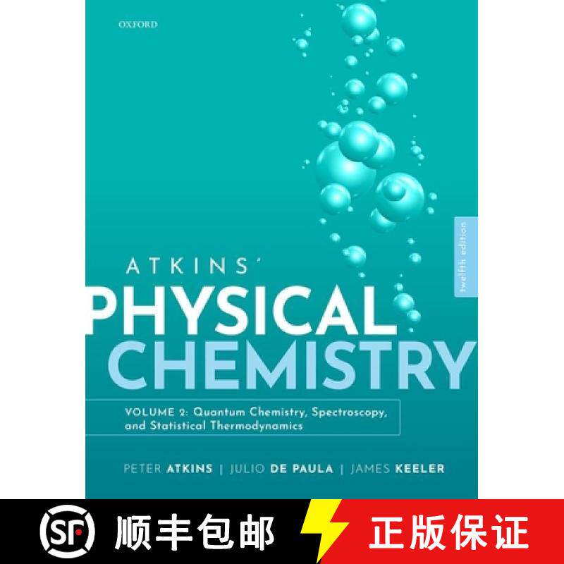 预订 Atkins Physical Chemistry 12th Edition Volume 2 [9780198851318]