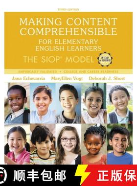 预订 Making Content Comprehensible for Elementary English Learners: The Siop Model [9780134550206]