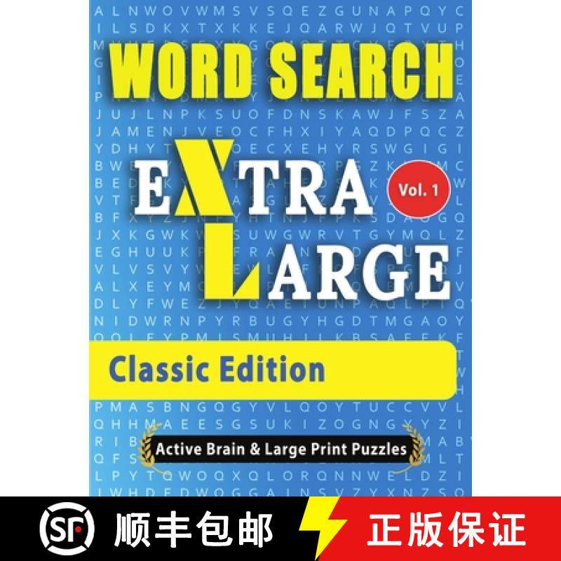 预订 WORD SEARCH Extra Large - Classic Edition: The Largest Print Word Search Puzzles On The Market! [9781716278808]