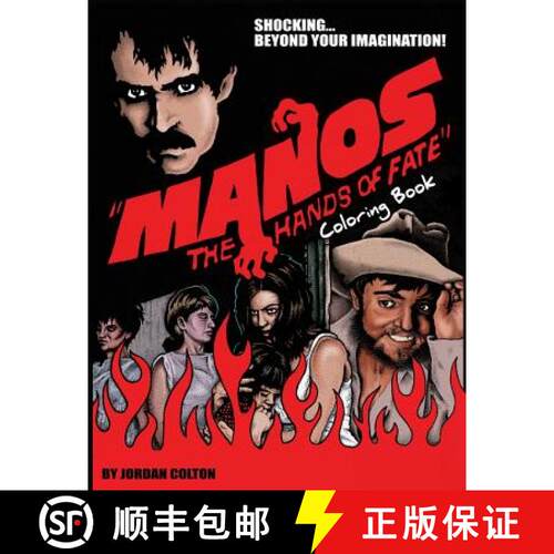 【3-4周达】Manos the Hands of Fate: Adult Coloring Book [9780692667118]