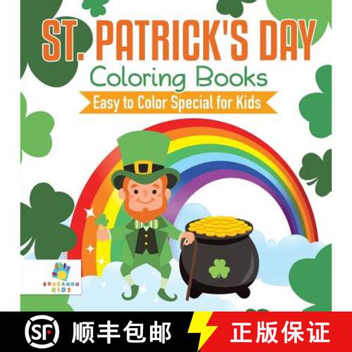 【3-4周达】St. Patrick's Day Coloring Books | Easy to Color Special for Kids [9781645210849]