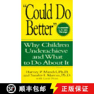 【3-4周达】Could Do Better: Why Children Underachieve And What To Do About It [Wiley自助类] [9780471158479]