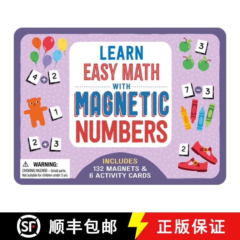 【3-4周达】Learn Easy Math with Magnetic Numbers: Includes 132 Magnets & 6 Activity Cards [9781837717903]