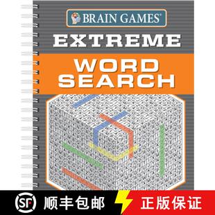 【3-4周达】Brain Games - Extreme Word Search (256 Pages) [9781680225891]