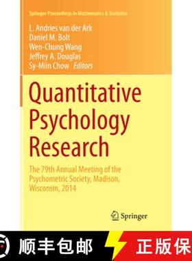 【3-4周达】Quantitative Psychology Research: The 79th Annual Meeting of the Psychometric Society, Mad... [9783319365909]