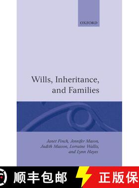 【3-4周达】精装 Wills, Inheritance, and Families [9780198258346]