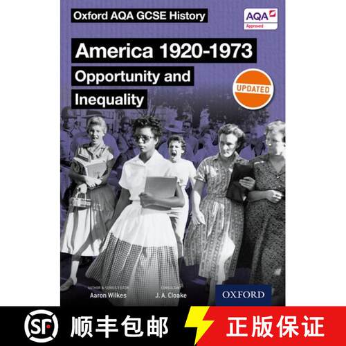 【3-4周达】Oxford AQA GCSE History: America 1920-1973: Opportunity and Inequality Student Book [9780198412625]