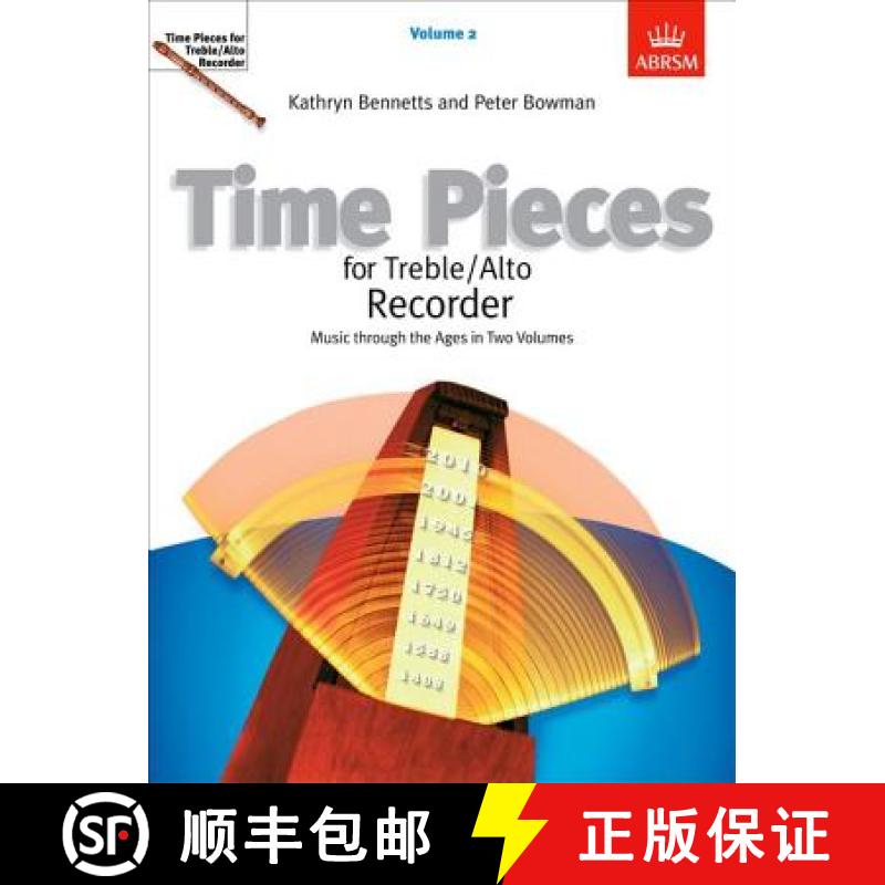 【3-4周达】Time Pieces for Treble/alto Recorder: v. 2 [9781860962950]