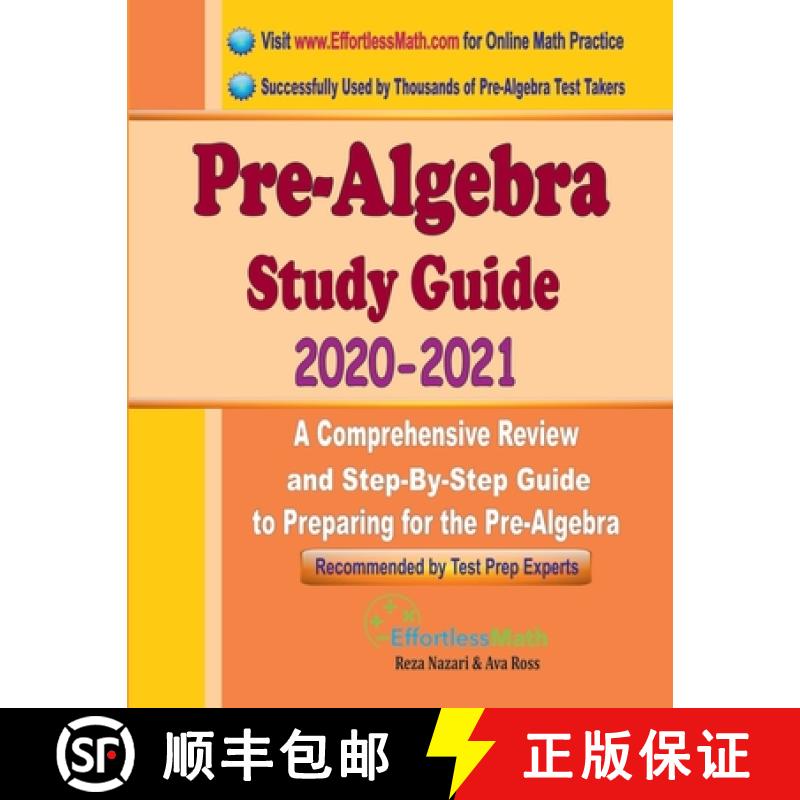 【3-4周达】Pre-Algebra Study Guide 2020 - 2021: A Comprehensive Review and Step-By-Step Guide to Prep... [9781646124572]
