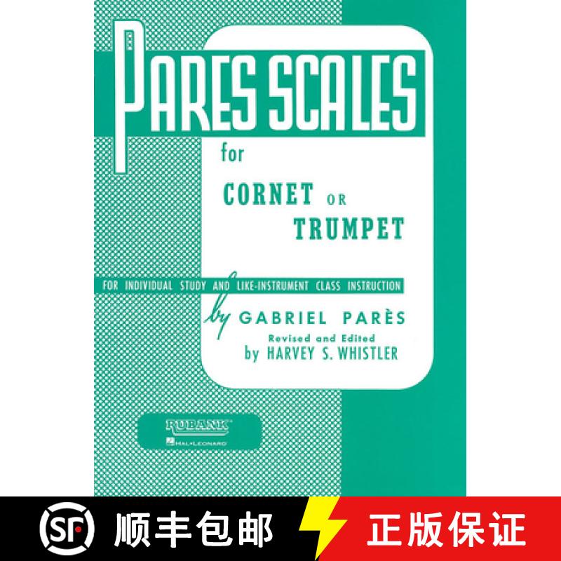 【3-4周达】Pares Scales: Cornet, Trumpet or Baritone T.C. [9781540001337]