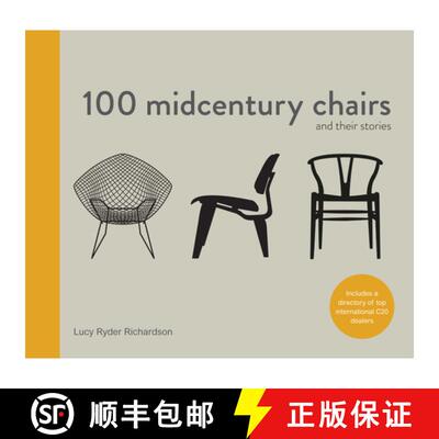 【3-4周达】100 Midcentury Chairs: and their stories [9781910904336]