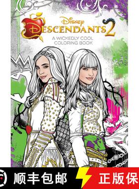【3-4周达】Descendants 2: A Wickedly Cool Coloring Book [9781368014397]