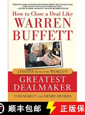 【3-4周达】How to Close a Deal Like Warren Buffett: Lessons from the World's Greatest Dealmaker [9780071801652]