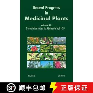 Volume Recent Plants Vols Cumulative 9781933699165 Medicinal Abstract Progress 预订 Index