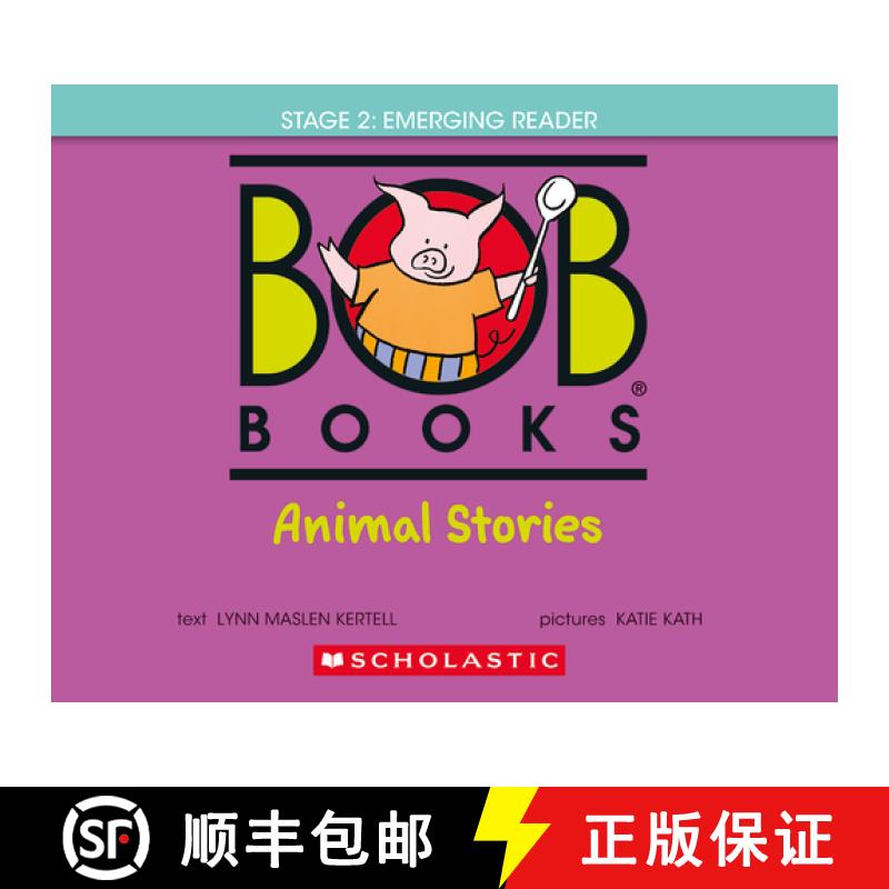 预订 Bob Books - Animal Stories Hardcover Bind-Up Phonics, Ages 4 and Up, Kindergarten (Stage 2: Emer... [9781546121435]