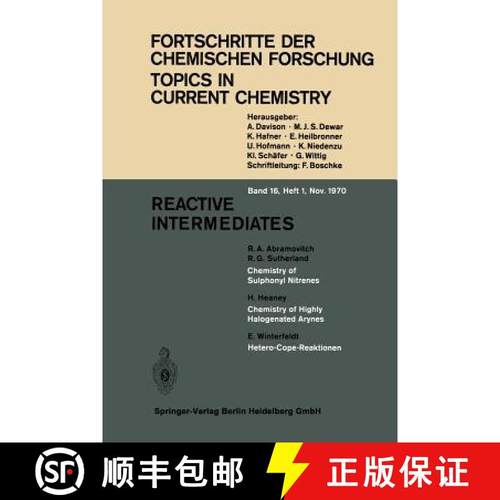 【3-4周达】Reactive Intermediates [9783540051039]