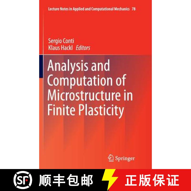 【3-4周达】Analysis and Computation of Microstructure in Finite Plasticity [9783319384436]