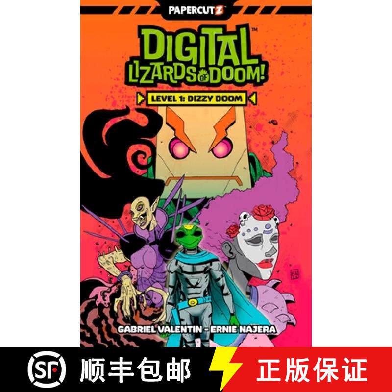 【3-4周达】Digital Lizards of Doom Vol. 1: Level 1: Dizzy Doom [9781545811320]
