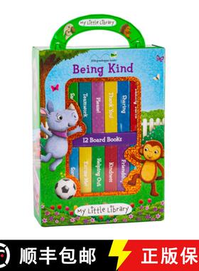 【3-4周达】My Little Library: Being Kind (12 Board Books & 3 Downloadable Apps!) [9781640309975]