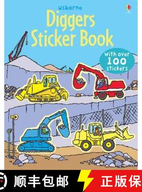 【3-4周达】First Sticker Book Diggers [9780746089392]