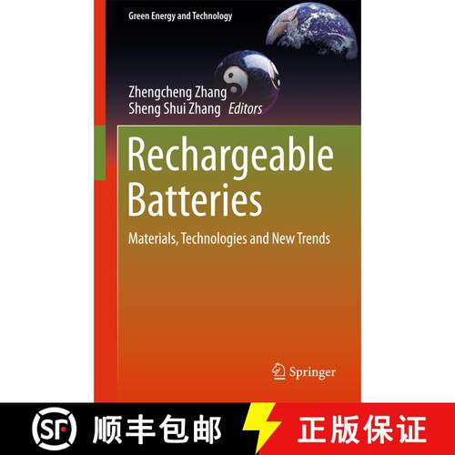 【3-4周达】精装 Rechargeable Batteries : Materials, Technologies and New Trends [9783319154572]