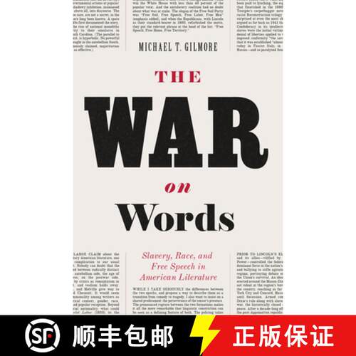 【3-4周达】The War on Words – Slavery, Race, and Free Speech in American Literature [9780226101699]