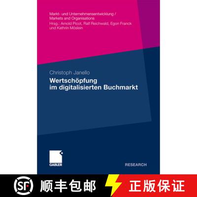 【3-4周达】Wertscheopfung Im Digitalisierten Buchmarkt [9783834922830]