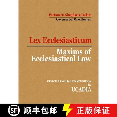 【3-4周达】Maxims of Ecclesiastical Law: Lex Ecclesiasticum [9781644190272]