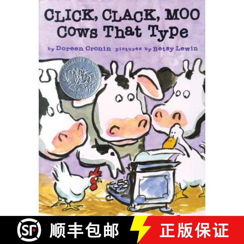 【3-4周达】Click, Clack, Moo: Cows That Type [9780689832130]